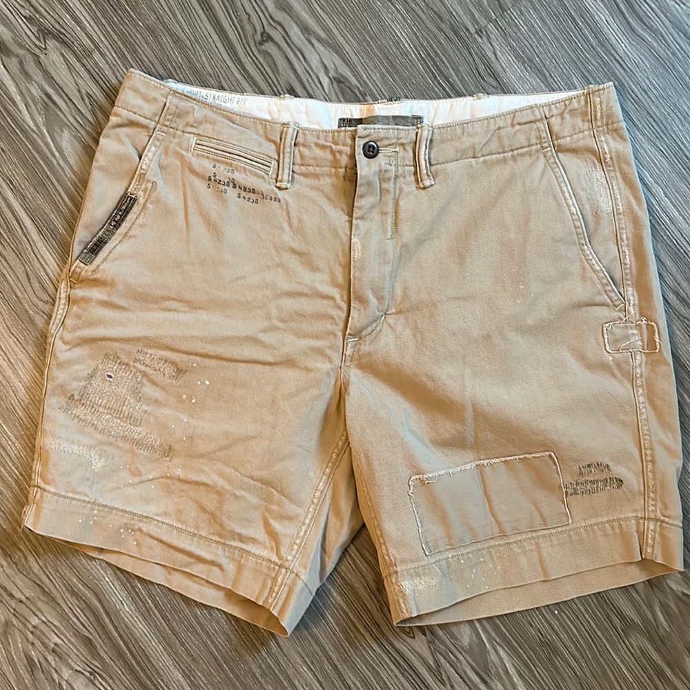 Polo Ralph Lauren straight fit chino shorts destructed